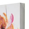 Watercolor Plum & Earth Flowers Embellished Canvas Art Print - 24"x36"